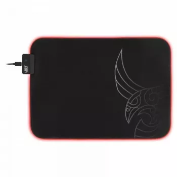 L33T Gaming 160405 Karlvagn RGB Gaming-Mauspad, mittlere Größe, schnelle Oberfläche. 355 x 255 x 3 mm, Schwarz