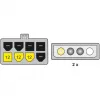 DeLOCK PCI Express Stromkabel Mehrfarbig 0,30 m 82397