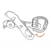 Verschlusskarabiner Petzl M042AA00 D-förmig Aluminium Grau 75 g