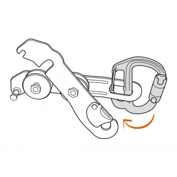Verschlusskarabiner Petzl M042AA00 D-förmig Aluminium Grau 75 g