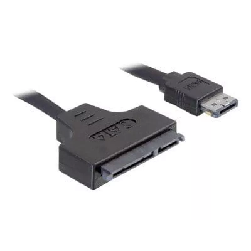 SATA-Kabel DeLOCK ESATAP-100 0,5m Schwarz