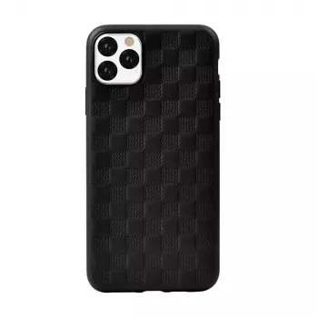 Softcase Devia Woven2 für iPhone 11 Pro – gewebte Textur, schwarz
