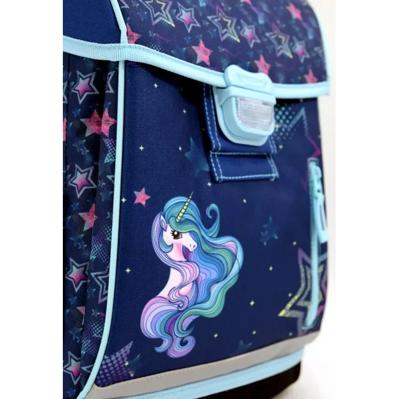 Schulranzen HAMA 00129681 Rainbow Unicorn – leichter Kinderrucksack mit verstellbaren Trägern