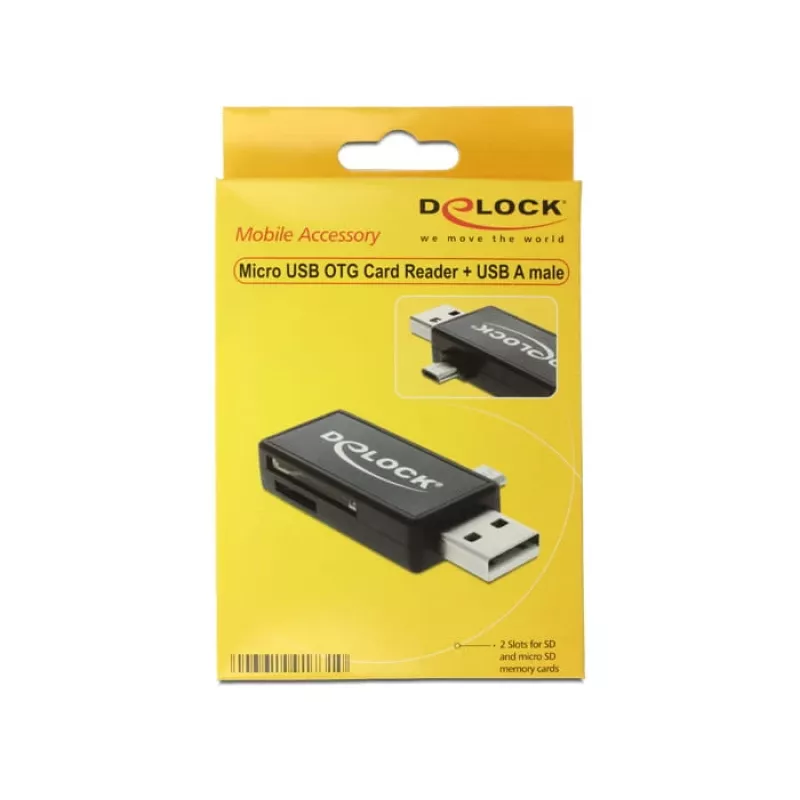 Kartenleser DeLOCK 91731 USB 2.0 Schwarz