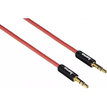 Hama 0,5 m 3,5 mm/3,5 mm Audiokabel Rot