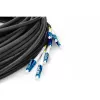 Digitus vorkonfektioniertes Universal-Breakoutkabel aus Fiberglas, Singlemode OS2, 8 Fasern, LC/UPC, 75 m