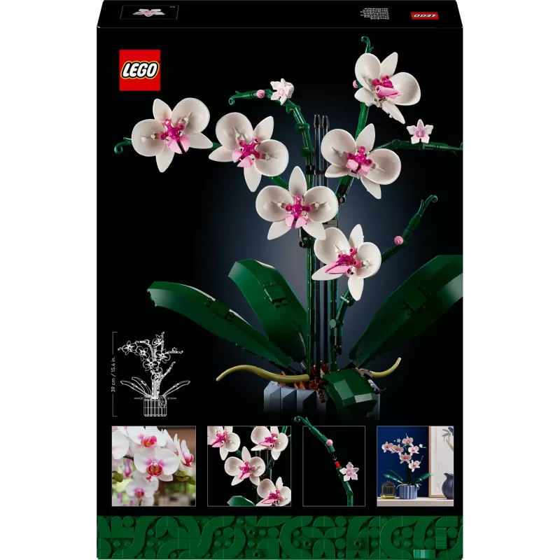 LEGO 10311 Icons Orchidee Künstliche Pflanze Bauset mit Blumen Wohnaccessoire für Erwachsene Botanische Kollektion Geschenk für Ehefrau oder Ehemann