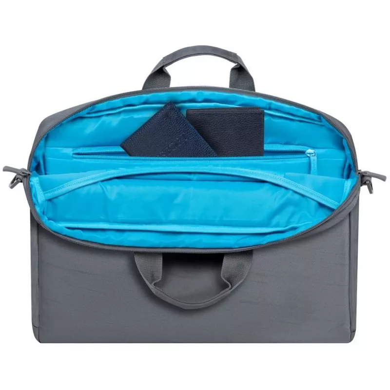 Laptop-Hülle Rivacase Alpendorf Eco für 16-Zoll-Laptops, grau, schlanke Schutzhülle