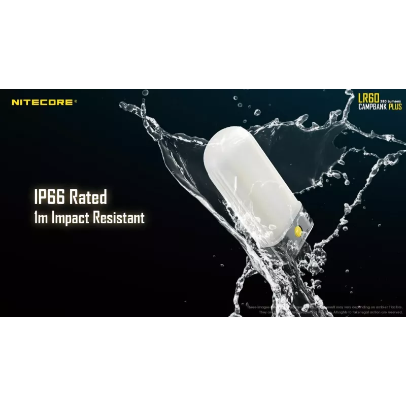 Batteriebetriebene Campinglaterne Nitecore LR60 280 lm USB C