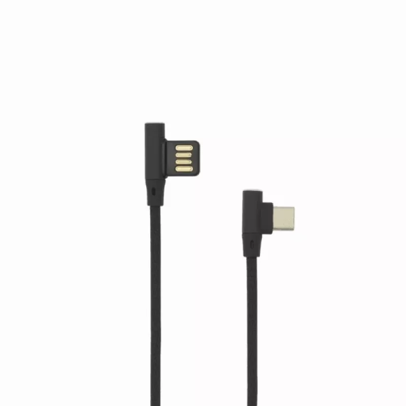 Sbox USB-C-90-B USB->Type C 90 M/M 1,5 m Schwarz
