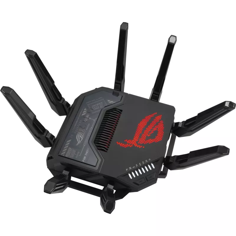 ASUS ROG Rapture GT-BE98 Wireless-Router 10 Gigabit Ethernet Quad-Band (2,4 GHz / 5 GHz-1 / 5 GHz-2 / 6 GHz) Schwarz