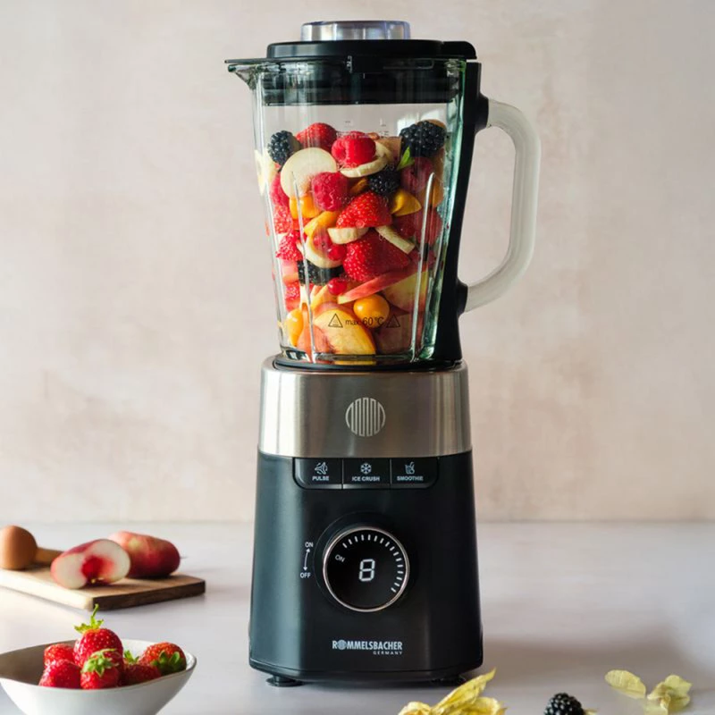 Stand mixer Rommelsbacher MX 1260 — 1200 W, 1,5 L, schwarz/Edelstahl