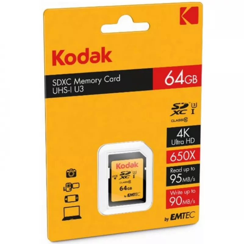 Kodak Ultra SD XC SDXC 64 GB UHS-I U3 V30 4K 670x 100 MB/s / 64 GB