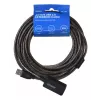Aktive USB-Verlängerung SAVIO CL-130 10 m USB 2.0 A Stecker–Buchse, 5 V, schwarz