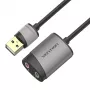 Vention USB Externe Soundkarte 0,15M Grau Metall Typ