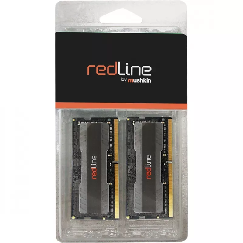 SO-DIMM 16 GB DDR4-3200 (2x 8 GB) Dual-Kit, Arbeitsspeicher schwarz, MRA4S320NNNF8GX2, Redline, INTEL XMP