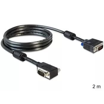 SVGA-Kabel DeLOCK 83173 2m VGA D-Sub Schwarz