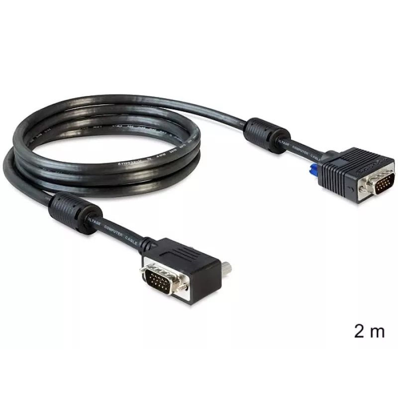 SVGA-Kabel DeLOCK 83173 2m VGA D-Sub Schwarz