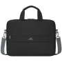 Laptop-Tasche Rivacase Prater 14 Zoll Schwarz 7522 – passend für 14-Zoll-Laptops, schlanke Schutzhülle