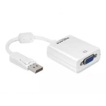 Videokabel-Adapter DeLOCK 61766 0,125m VGA DisplayPort Weiß