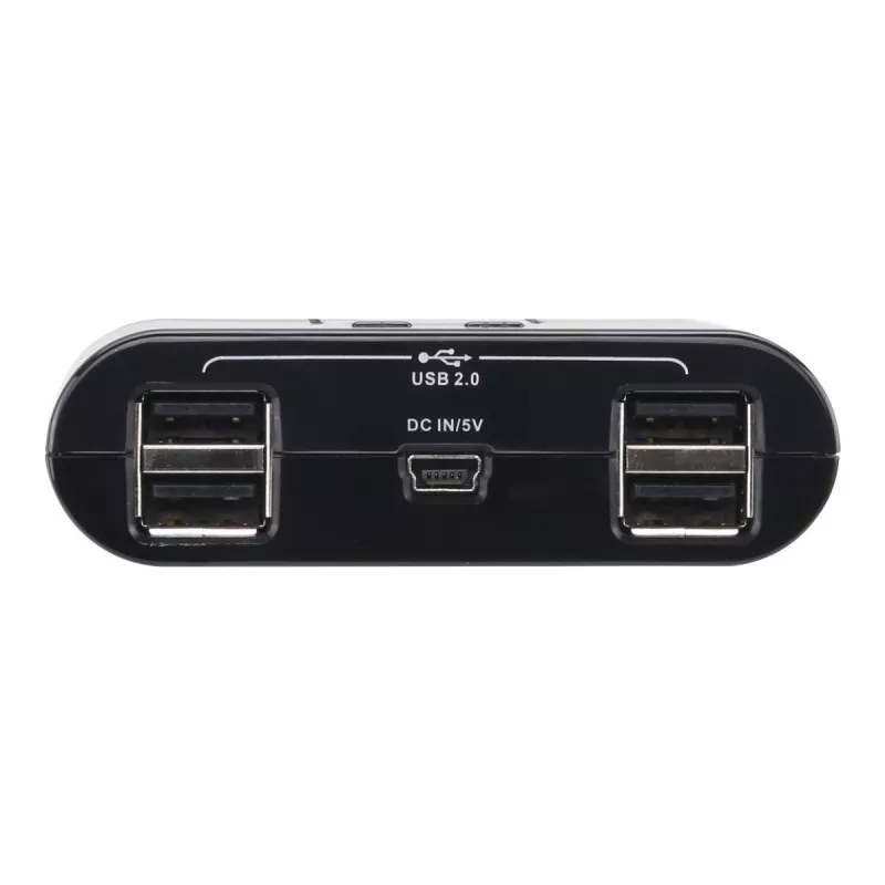 USB 2.0 2-Port Peripherie-Sharing-Gerät ATEN US224AT — USB Typ-A, 1,8 m Kabel, schwarz