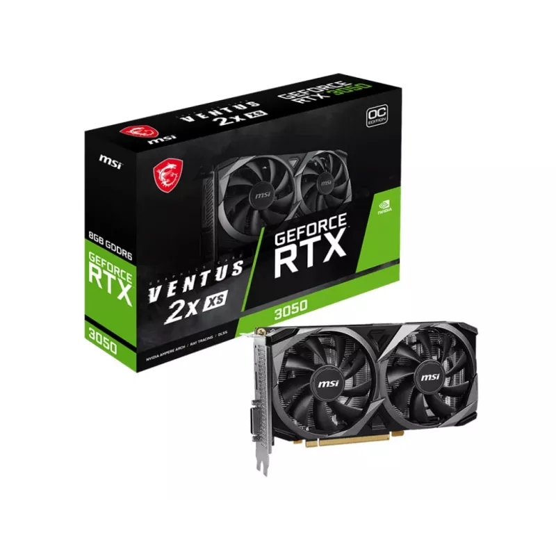 MSI VENTUS GEFORCE RTX 3050 2X XS 8G OC Grafikkarte NVIDIA 8 GB GDDR6