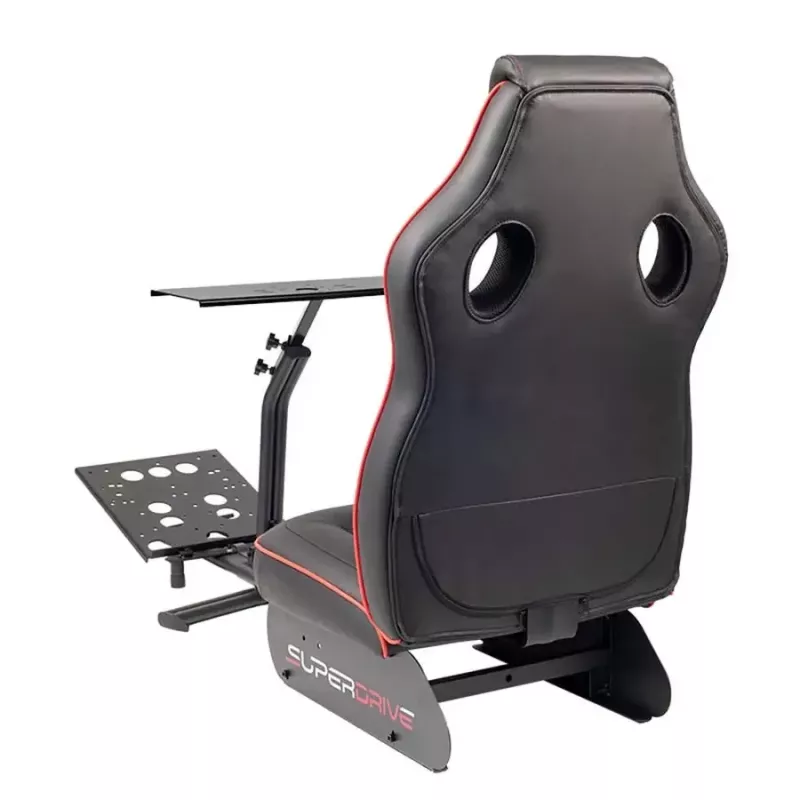 Racing Cockpit Subsonic SA5681 Schwarz Rot Kunstleder Mesh Metall
