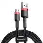 Micro-USB-Kabel Baseus Cafule 1,5A 2m (rot & schwarz)