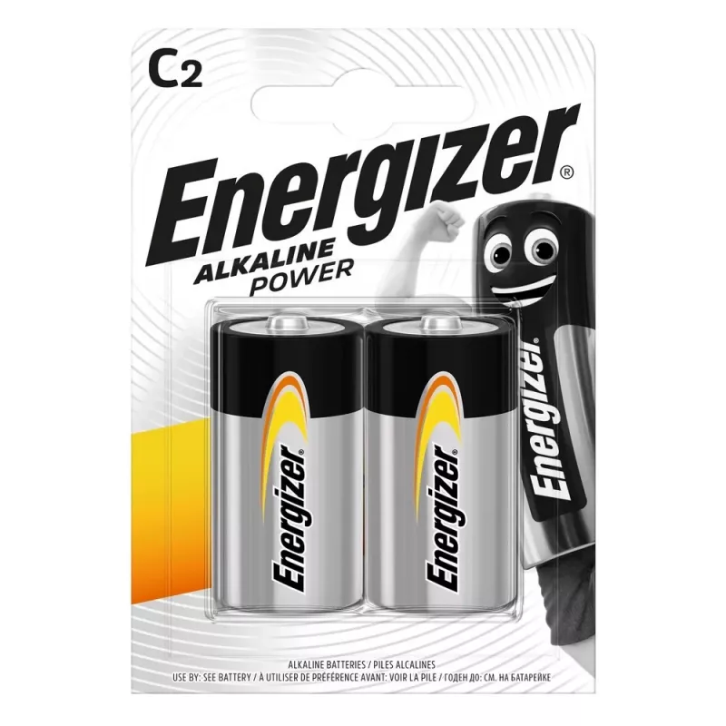 Energizer C Alkaline Power Batterien, 2er-Pack
