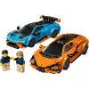 Bausatz LEGO Speed Champions Set 77238 — Lamborghini Revuelto & Huracán STO, 607 Teile, 2 Minifiguren, empfohlenes Alter 10+