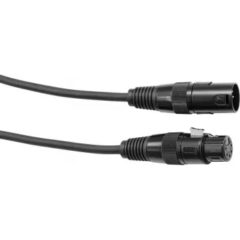 DMX-Kabel EUROLITE XLR 5-polig, 1 m, schwarz