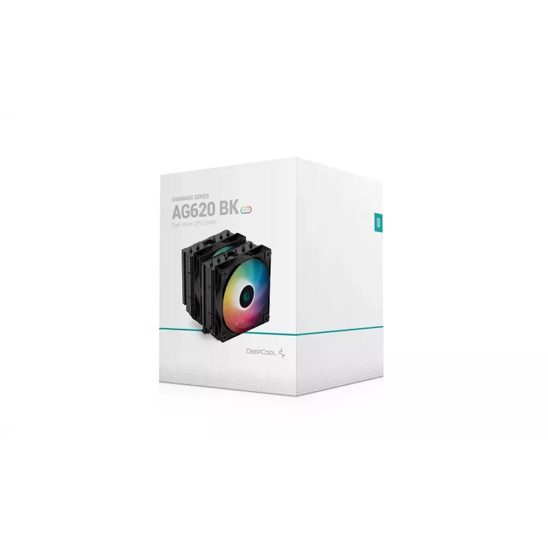 DeepCool AG620 BK ARGB Prozessor-Luftkühler 12 cm Schwarz, Weiß 1 Stück