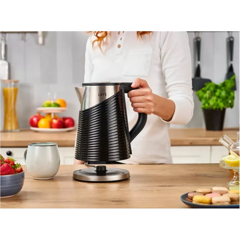 Elektrischer Wasserkocher LAFE 1,8 l 2200 W Elegant Schwarz