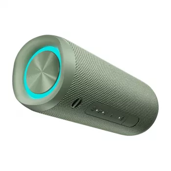 Kabelloser Lautsprecher QCY SP7 grün Bluetooth 5.0 tragbar, wiederaufladbarer Akku, kompaktes Design