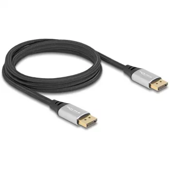DeLOCK DisplayPort-Kabel 16K 60 Hz 2 m silber Metall