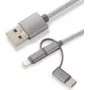CoreParts MOBX-ACC-003 USB-Kabel 1 m Micro-USB A Micro-USB B Grau