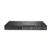 HPE Aruba 6300M - Switch - L3 - managed - 24 x 10/100/1000 + 4 x 1 Gigabit / 10 Gigabit / 25 Gigabit / 50 Gigabit SFP56 (Uplink / Stacking) - Front und Seite zu Hinterseite - an Ra