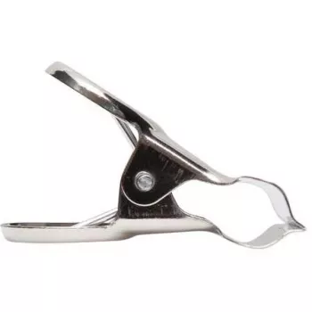 MAUL Klammer aus Metall, Farbe: Nickel, Breite: 50 mm Klemmweite: 20 mm, SB-Verpackung (21750-96)