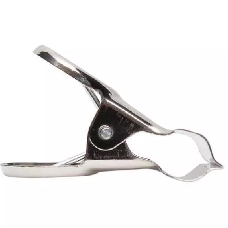 MAUL Klammer aus Metall, Farbe: Nickel, Breite: 50 mm Klemmweite: 20 mm, SB-Verpackung (21750-96)