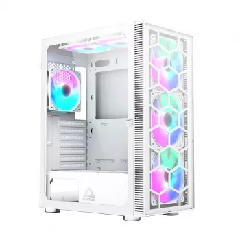 PC-Gehäuse Montech X3 GLASS Midi-Tower Weiß
