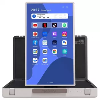 ALLNET Präsentationskoffer High Performance Display 27 Zoll. Android 13. RK3588. HDMI-Eingang. Tragekoffer