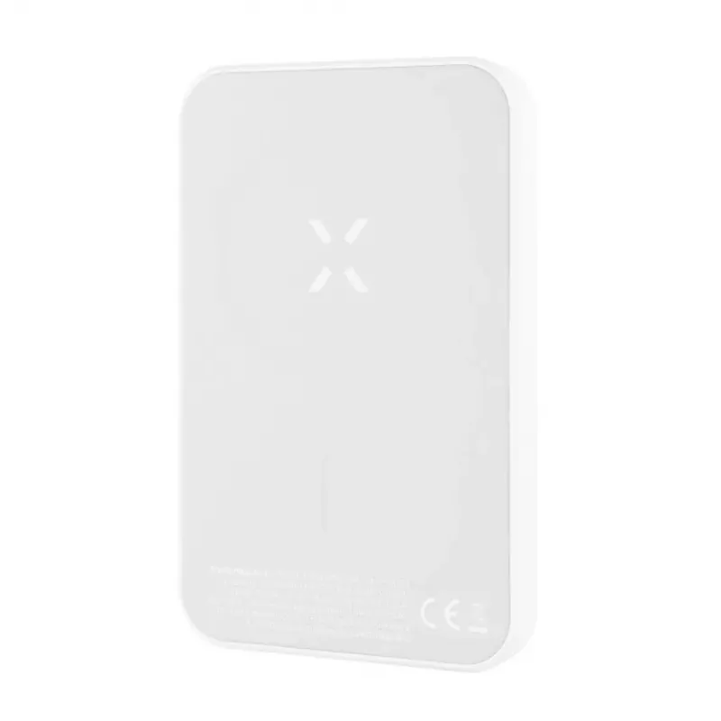 Tragbare Powerbank FIXED FIXZENM-6-WH — 6000 mAh, USB-C-Schnellladung, weiß