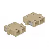 Glasfaseradapter DELOCK SC Buchse–Buchse beige, 4er-Pack (Modell 85996)