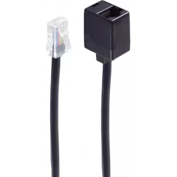 Telefonkabel ShiverPeaks BS70226-8/8 6 m Schwarz