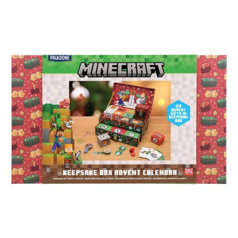 Aufbewahrungsbox-Adventskalender Paladone PP15749MCF Minecraft 24 Überraschungen