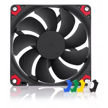 Noctua NF-A9x14 HS-PWM CH.BK.S 92 mm schlank-PWM-Computergehäuselüfter, 12 V, 600–2500 U/min, 57,5 m³/h, 14 mm Dicke