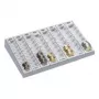 Münzzählbrett WEDO 290×200×45 mm Euro hellgrau mit 8 Münzschlitzen