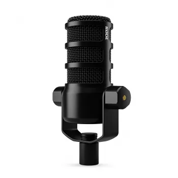 Studiomikrofon RØDE PodMic USB — Kardioid XLR/USB, 24-Bit/48 kHz, USB-C, Kopfhörerausgang, Drehregler-Lautstärke, schwarz