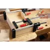 Bessey UniKlamp UK100 Zwinge, 1000 mm Länge, 80 mm Ausladung, schwarz/rot