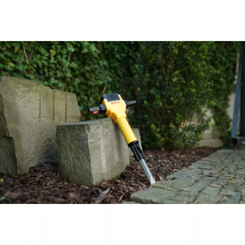 Theo Klein 8405 Bosch Abbruchhammer I batteriebetrieben mit Auf- und Abbewegung des Bohrers I mit Motorgeräusch und Blinklicht I Maße: 28 cm x 7 cm